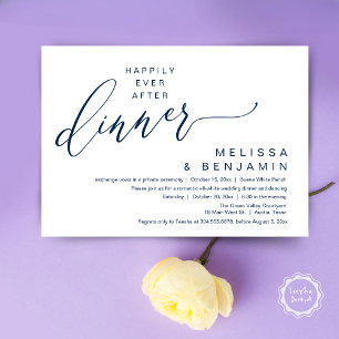 Glücklich bis ans Ende der Nacht Hochzeit Romantis Einladung