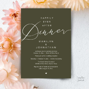 Glücklich bis ans Ende der Nacht Hochzeitsempfang Einladung