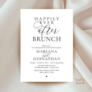 Glücklich bis ans Ende der Zeit Brunch, Moderne el Einladung