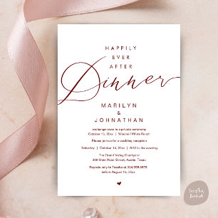 Glücklich bis ans Ende der Zeit Hochzeitsempfang W Einladung