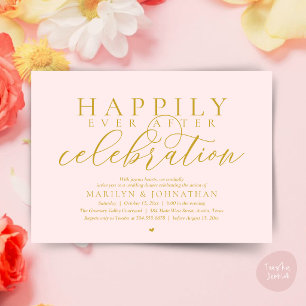 Glücklich bis ans Ende der Zeit Moderne Hochzeitsf Einladung