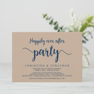 Glücklich bis ans Lebensende-Party, Brown Kraft-El Einladung