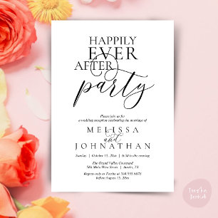 Glücklich bis ans Lebensende-Party, Moderne elegan Einladung