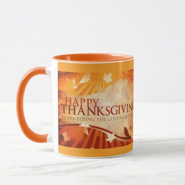 Glücklich dankend Gabe Gottes Tasse (Links)