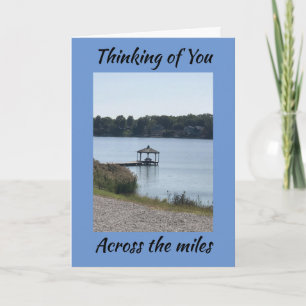 GLÜCKLICH DANKSGIVING AUS "ÜBER DIE MEILEN" FEIERTAGSKARTE