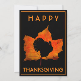 GLÜCKLICH DANKSGIVING TÜRKEY DINNER PARTY EINLADUNG