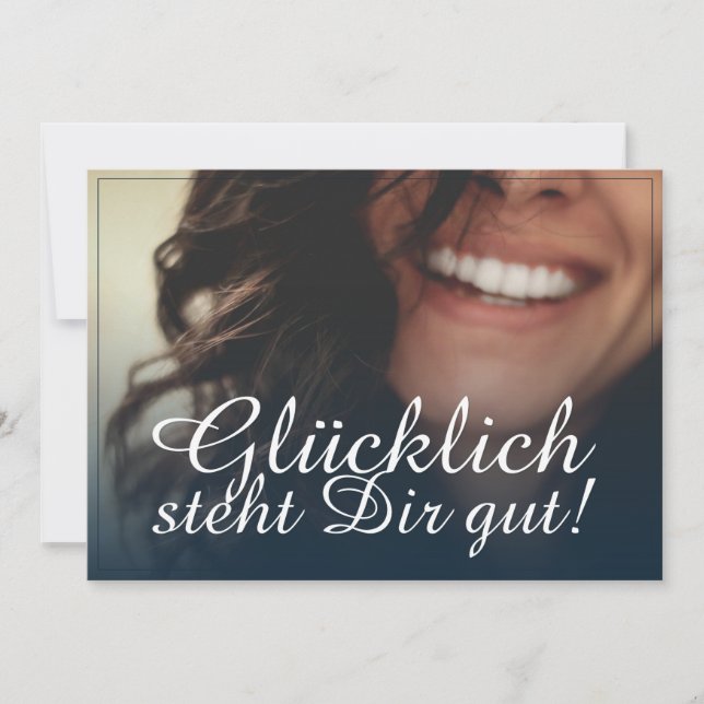 Glücklich, du Arsch! - Blau (Vorderseite)