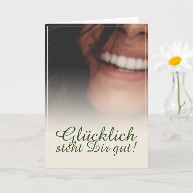 Glücklich, du Arsch! Karte (Kleine Pflanze)