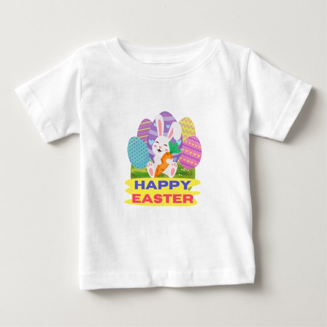 GLÜCKLICH EASTER BABY T-SHIRT (Vorderseite)