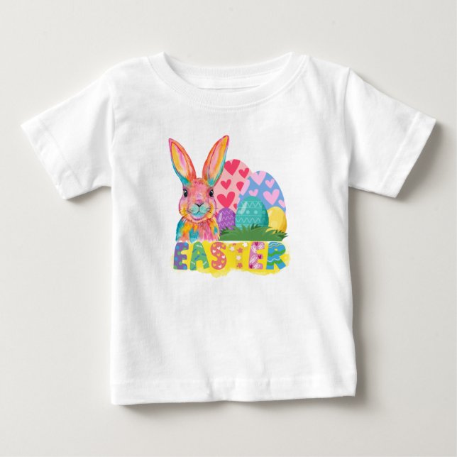 GLÜCKLICH EASTER BABY T-SHIRT (Vorderseite)