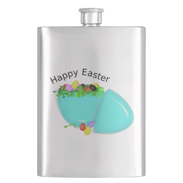 "GLÜCKLICH EASTER" EGG FLACHMANN (Vorderseite)