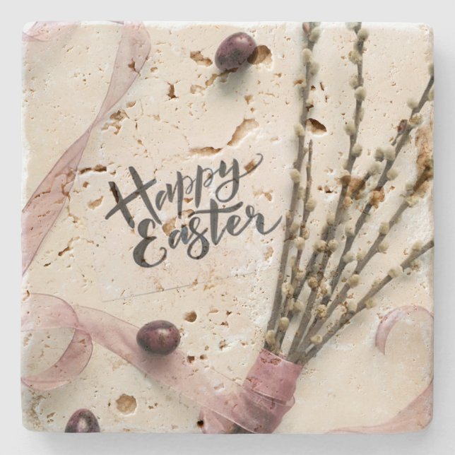 GLÜCKLICH EASTER STEINUNTERSETZER (Vorderseite)