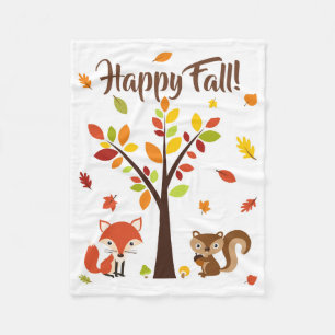 GLÜCKLICH FALL! FLEECEDECKE