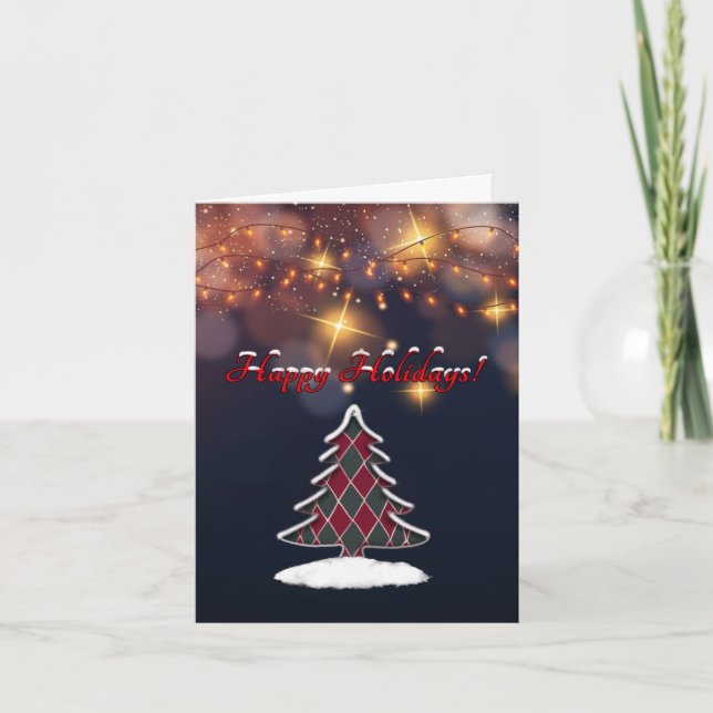 glücklich feiertagskarte (Vorderseite)