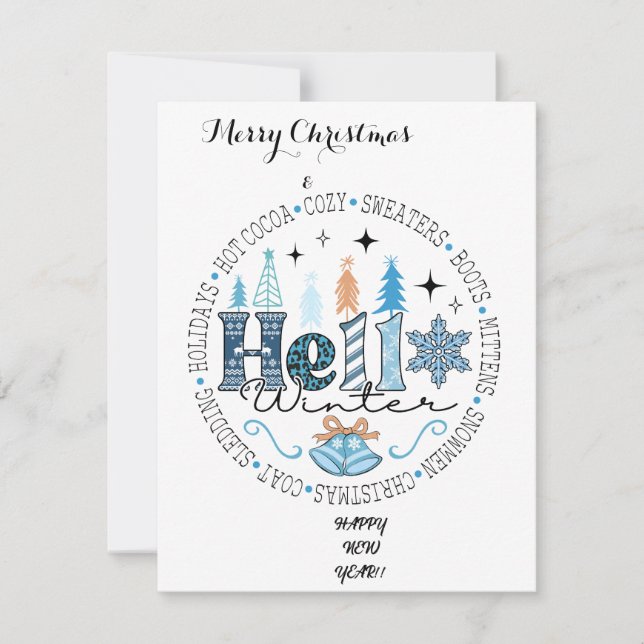 glücklich feiertagskarte (Vorderseite)