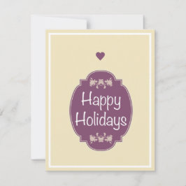 glücklich feiertagskarte