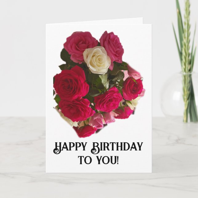 glücklich |Geburtstag für dich! Karte (Vorderseite)