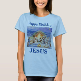 Glücklich Geburtstag Jesus Erwachsenen T - Shirt