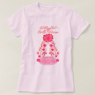Glücklich gesegnet und blühend - blühende Rose T-Shirt