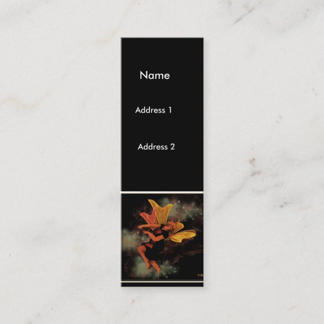 Glücklich… Glücklich Mini Visitenkarte (Vorderseite)