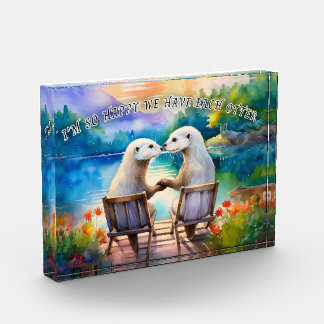 Glücklich haben wir jeden Otter Fotoblock