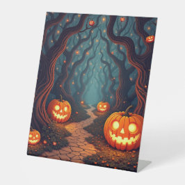 glücklich halloween sockelschild