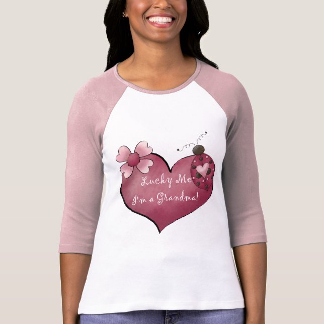 Glücklich ich bin ich eine Großmutter-T-Shirts und T-Shirt (Vorderseite)