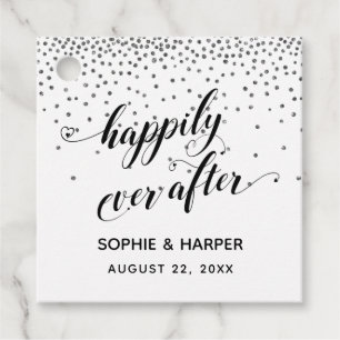 Glücklich immer nach dem Herzen und Silberner Conf Geschenkanhänger