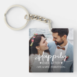 Glücklich immer nach der Hochzeit benutzerdefinier Schlüsselanhänger