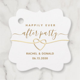 glücklich immer nach Hochzeit Geschenkanhänger