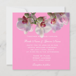 Glücklich immer nach Orchideen Hochzeit Einladunge Einladung