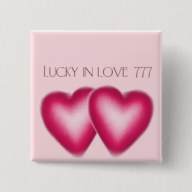 Glücklich in wedding Knöpfen der Liebe Button (Vorderseite)
