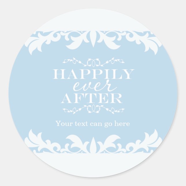 GLÜCKLICH JE NACH Storybook Gastgeschenk Sticker (Vorderseite)