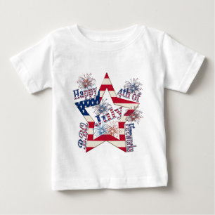 Glücklich Juli 4. Baby T-shirt