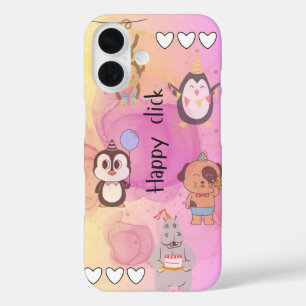 glücklich klicken iPhone 16 hülle