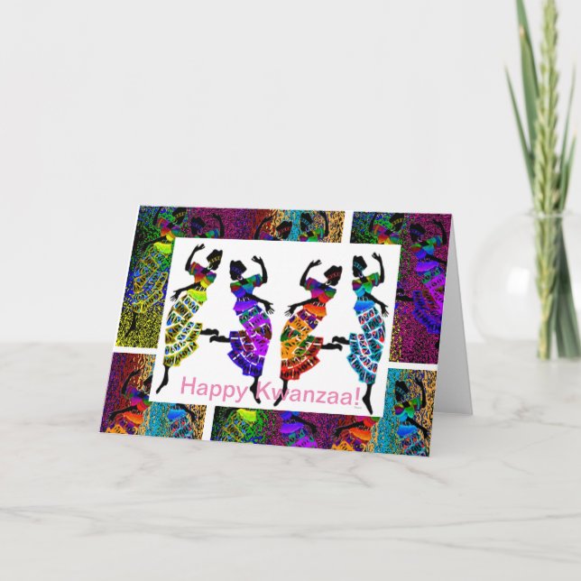 Glücklich Kwanzaa! Feiertagskarte (Vorderseite)