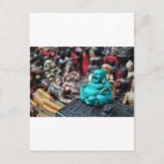 Glücklich / lachend Buddha! Postkarte