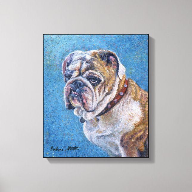 "Glücklich?" Leinwanddruck (Vorderseite)