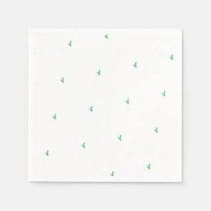 GLÜCKLICH Moderne Typografie Shamrocks Irischer Sp Serviette