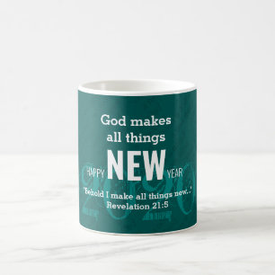GLÜCKLICH NEUES JAHR 2020 AQUAMARINE benutzerdefin Kaffeetasse