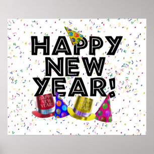GLÜCKLICH NEUES JAHR! POSTER