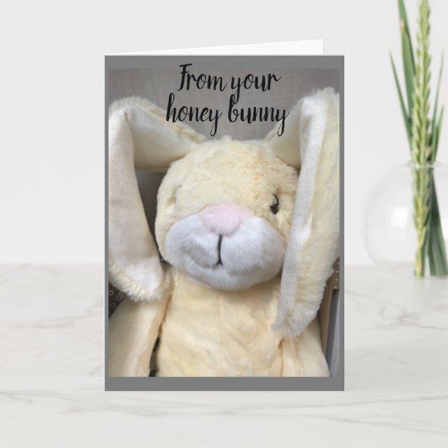 **GLÜCKLICH OSTERN** AUF MEINE **HONEY BUNNY** KAR KARTE (Vorderseite)