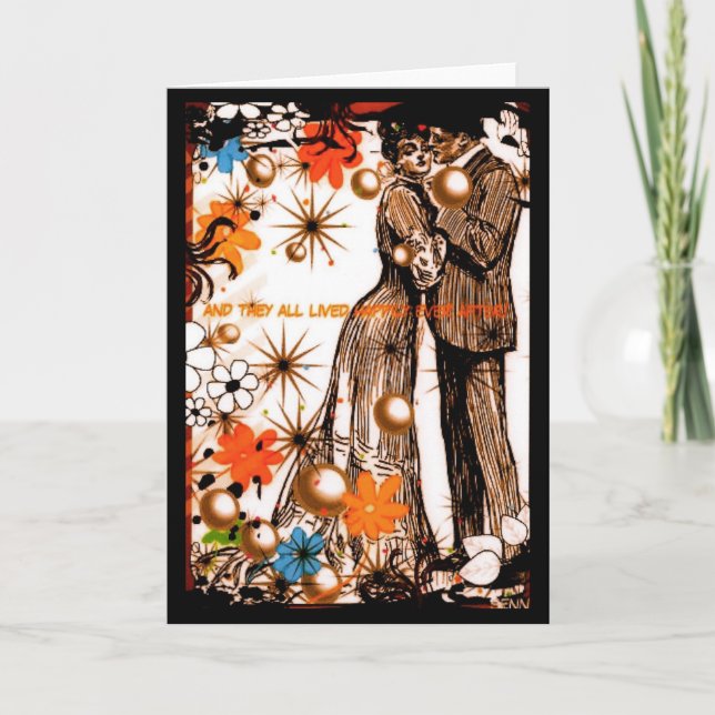 Glücklich seitdem karte (Vorderseite)