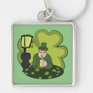 "GLÜCKLICH ST. PATRICK'S DAY" LEPRECHAUN SCHLÜSSELANHÄNGER