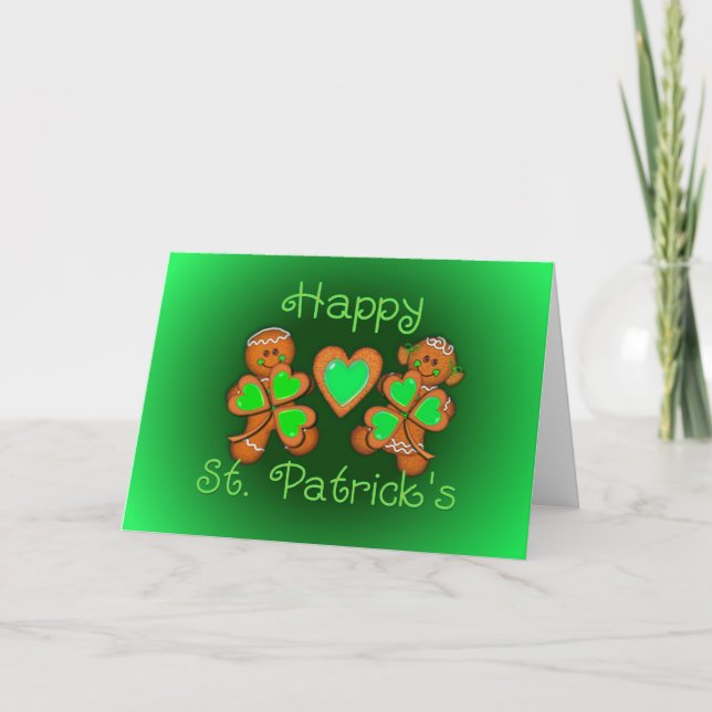 GLÜCKLICH ST. PATRICKS & KIDS VON SHARON SHARPE KARTE (Vorderseite)