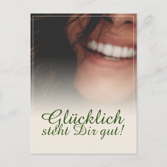 Glücklich steht Dir intestin ! Carte postale pour  (Devant)