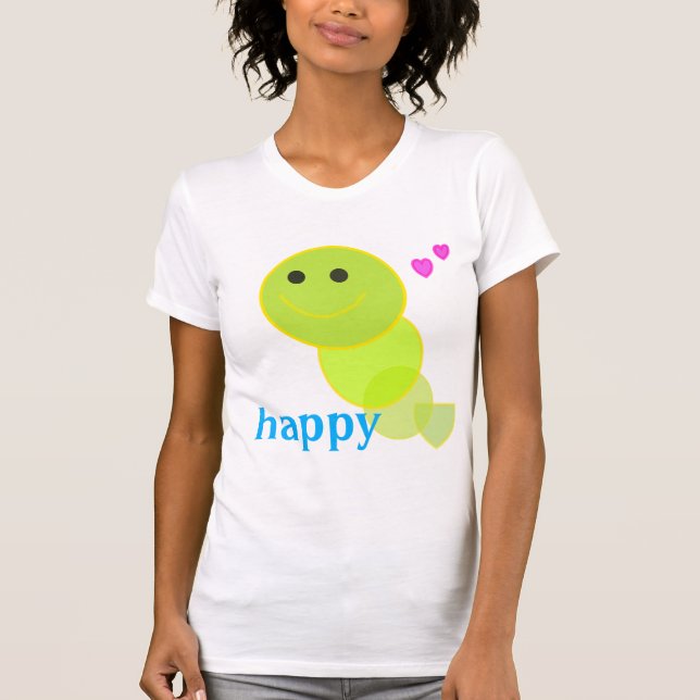 glücklich T-Shirt (Vorderseite)