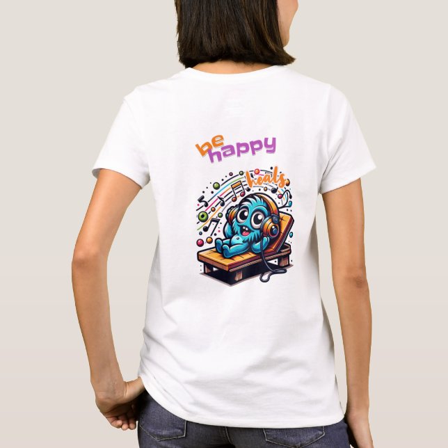 Glücklich T-Shirt (Rückseite)