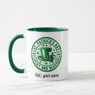 Glücklich und gesegnet St. Patrick's Day Tasse