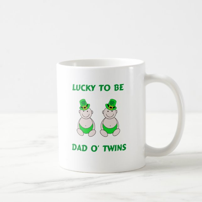Glücklich Vater O Zwillinge sein Kaffeetasse (Rechts)
